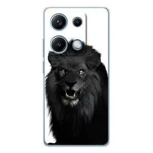 Чехлы с картинками животных Xiaomi Redmi Note 14S (Черный ЛЕВ)