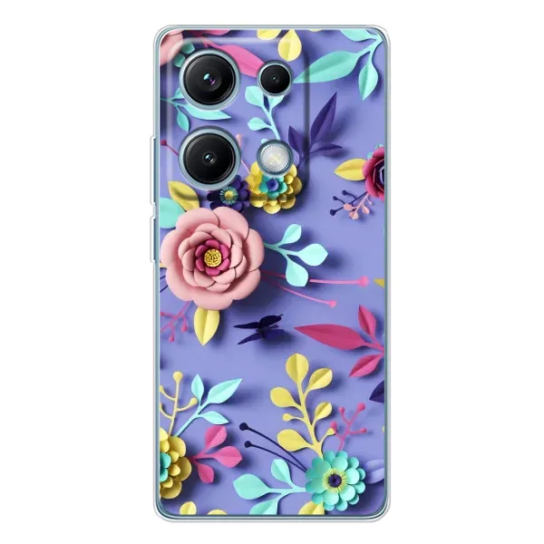 Чохол з принтом «Дизайн квітів» для Xiaomi Redmi Note 14S