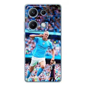 Чехлы с футболистом Ерлинг Холанд для Xiaomi Redmi Note 14S (AlphaPrint) (фанаты Холанда)