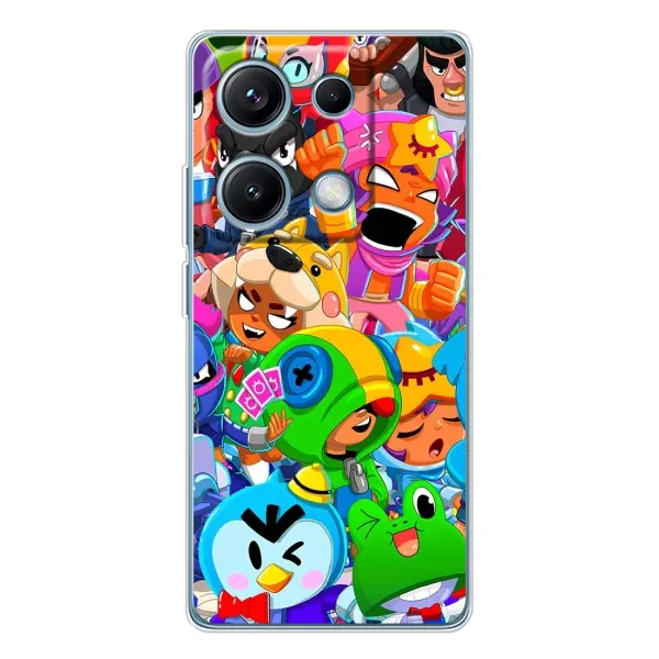 Чохол з принтом «Герої Бравл Старс» для Xiaomi Redmi Note 14S