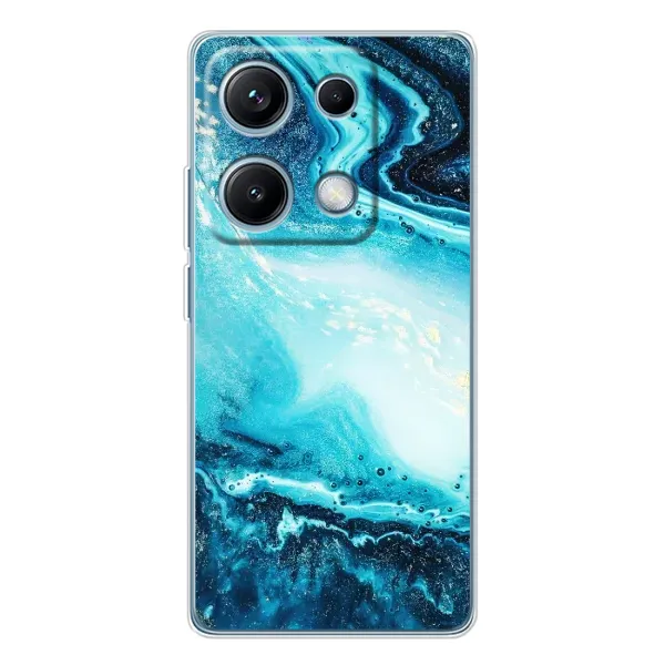 Чехол с принтом «Голубой мрамор» для Xiaomi Redmi Note 14S Чехол с принтом «Голубой мрамор» для Xiaomi Redmi Note 14S