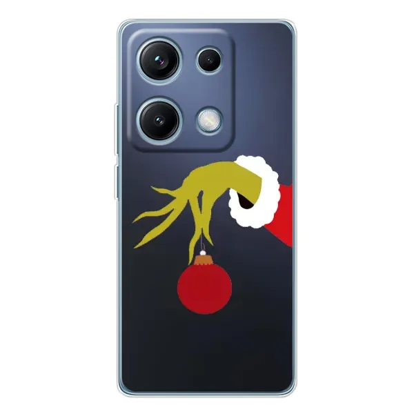 Чехол с принтом «Гринч с игрушкой» для Xiaomi Redmi Note 14S Чехол с принтом «Гринч с игрушкой» для Xiaomi Redmi Note 14S