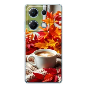 Чехол с уникальным дизайном «Осень с кофе» для Xiaomi Redmi Note 14S