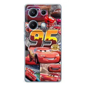 Силіконовий чохол Маквін для Xiaomi Redmi Note 14S (Колаж Блискавка Маквін)
