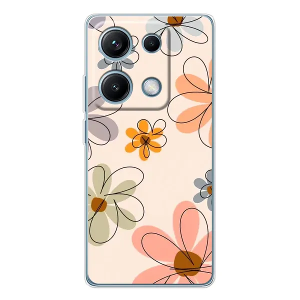 Чохол з принтом «Кольорові квіти» для Xiaomi Redmi Note 14S
