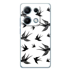 Чохол з пташками на Xiaomi Redmi Note 14S (VPrint) (Ластівки)