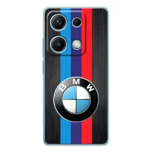 Чохол для Редмі Нот 14С - з принтом БМВ (AlphaPrint) (Лого BMW)
