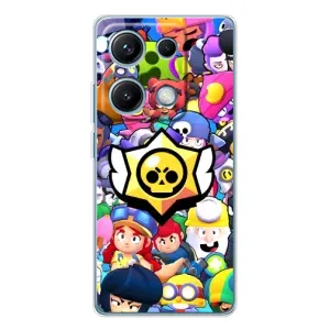 Чохол з принтом «Лого Brawl Stars» для Xiaomi Redmi Note 14S