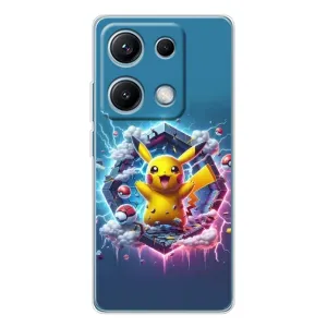 Чохол з Пікачу на Xiaomi Redmi Note 14S (Лого Пікачу)