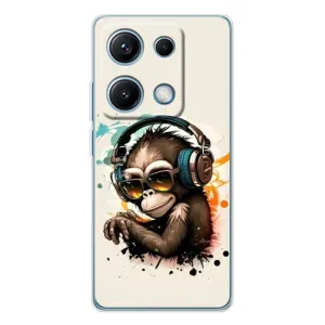 Чохол з Мавпами Xiaomi Redmi Note 14S - (AlphaPrint) (Макака в навушниках)