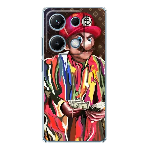 Чехол с принтом «Mario LV» для Xiaomi Redmi Note 14S