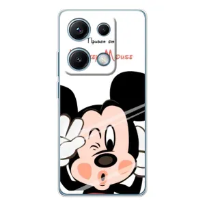Міккі Маус чохол для Xiaomi Redmi Note 14S (AlphaPrint - Мультяшні) (Маус Міккі)