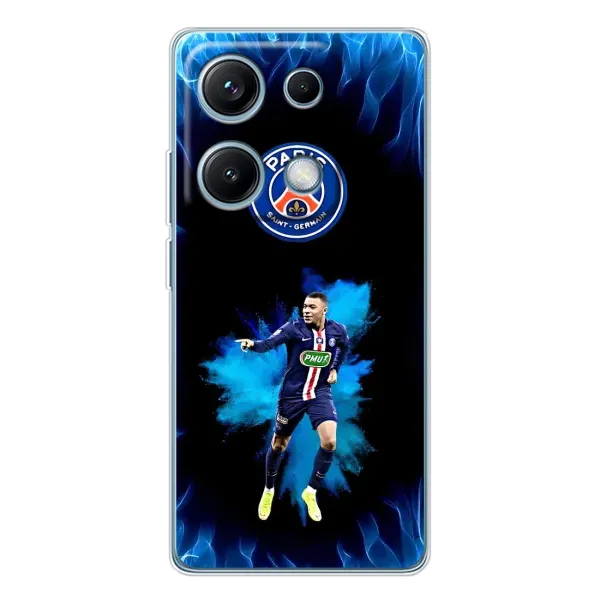 Чохол з принтом «Мбаппе у вогні» для Xiaomi Redmi Note 14S