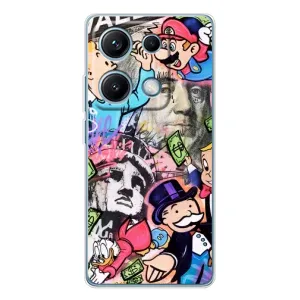 Чохли з крутими принтами для Xiaomi Redmi Note 14S - (PREMIUMPrint) (Monopoly man)