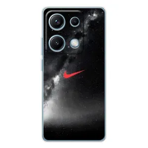 Чехол для Xiaomi Redmi Note 14S - с принтом Найк (AlphaPrint) (Найк красный)