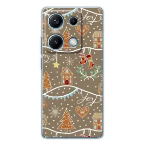 Новорічні, Святкові Чохли для Xiaomi Redmi Note 14S - 2024 год (Новорічні пряники)