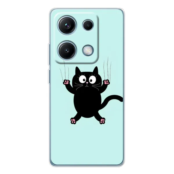 Чохол з принтом «Падаючий кіт» для Xiaomi Redmi Note 14S Чохол з принтом «Падаючий кіт» для Xiaomi Redmi Note 14S