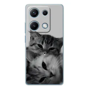 Чехол с рисунком кот на Xiaomi Redmi Note 14S (Пара котов)