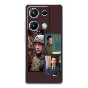Чохол для Xiaomi Redmi Note 14S (AlphaPrint - с принтом Зеленського) (Президент)