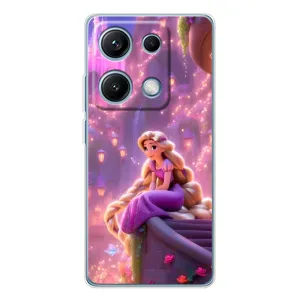 Чехол Рапунцель для Xiaomi Redmi Note 14S (Рапунцель в замке)