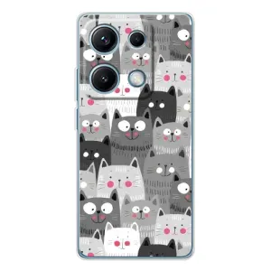 Чохли з Котиками для Xiaomi Redmi Note 14S (VPrint) (Мальовані котики)