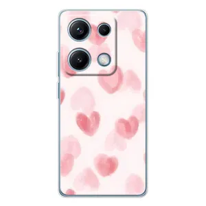 Чохол з розовим принтом для Xiaomi Redmi Note 14S (Рожеві сердечки)