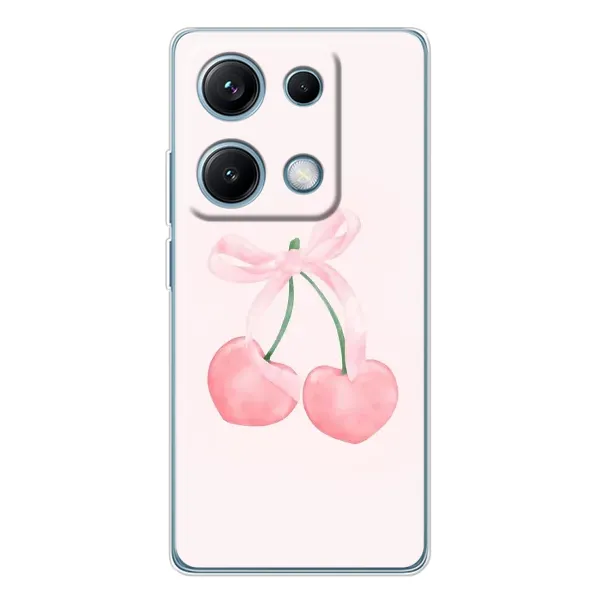 Чохол з принтом «Рожеві вишні» для Xiaomi Redmi Note 14S Чохол з принтом «Рожеві вишні» для Xiaomi Redmi Note 14S