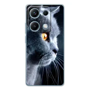 Чохли з Котиками для Xiaomi Redmi Note 14S (VPrint) (Сірий Кіт)