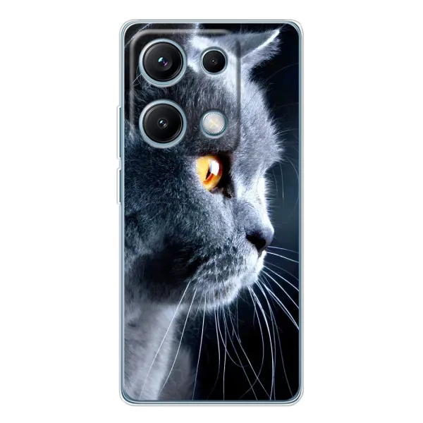 Чохол з принтом «Сірий Кіт» для Xiaomi Redmi Note 14S Чохол з принтом «Сірий Кіт» для Xiaomi Redmi Note 14S