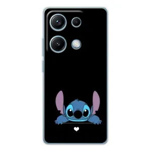 Чохол з принтом Стіч на Xiaomi Redmi Note 14S (Стіч на чорному)