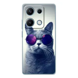 Чехол с принтом для Xiaomi Redmi Note 14S (AlphaPrint) Модные коты (Стильный кот)