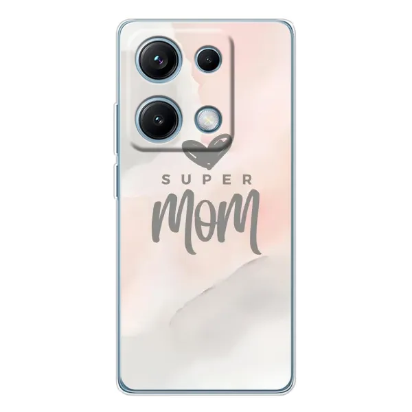Чохол з принтом «Супер мама» для Xiaomi Redmi Note 14S