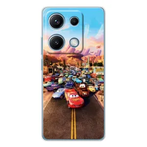 Силіконовий чохол Маквін для Xiaomi Redmi Note 14S (Тачки на трасі)