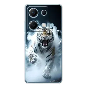 Чехол с принтом «Белый тигр в дыму» для Xiaomi Redmi Note 14S