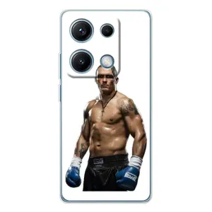 Чохол з картинкою Олександр Усик для Xiaomi Redmi Note 14S (Усик на білому)