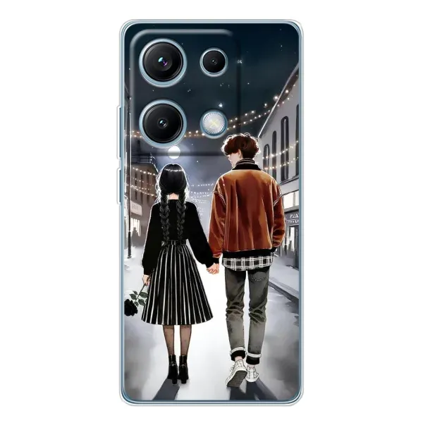 Чохол з принтом «Венздей та Тайлер» для Xiaomi Redmi Note 14S Чохол з принтом «Венздей та Тайлер» для Xiaomi Redmi Note 14S