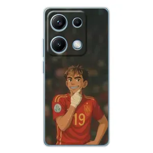 Чохол з футболістом Ламін Ямаль Xiaomi Redmi Note 14S (Ямаль аніме)