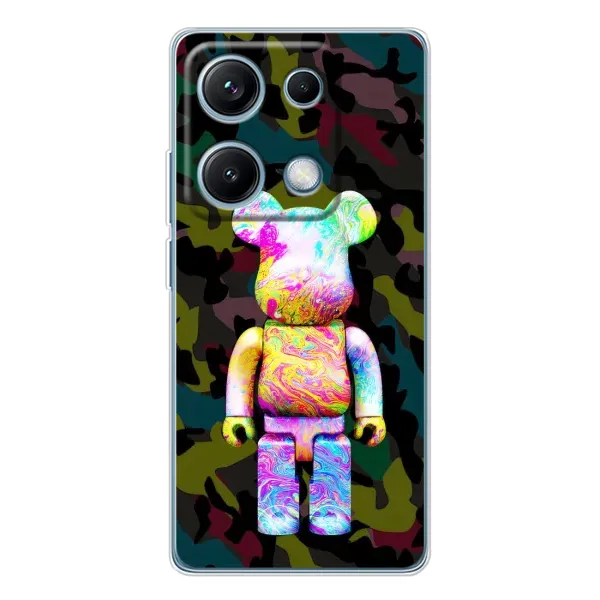 Чохол з принтом «Яскравий Bearbrick» для Xiaomi Redmi Note 14S