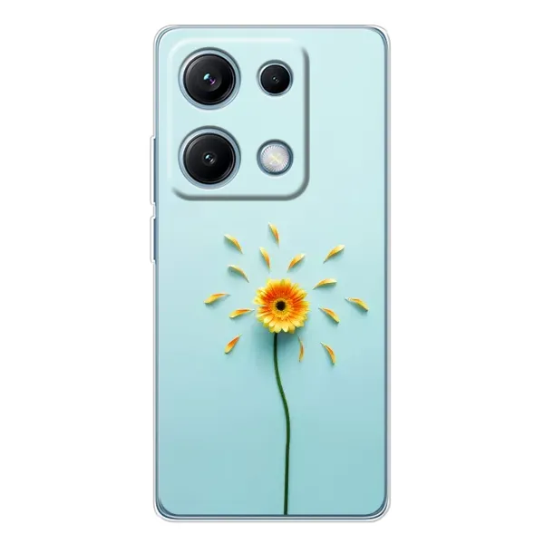 Чохол з принтом «Жовта квітка» для Xiaomi Redmi Note 14S