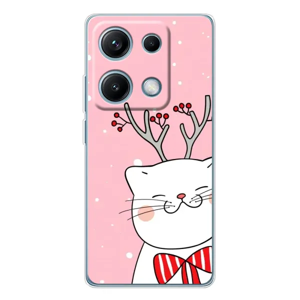 Чохол з принтом «Зимовий кіт» для Xiaomi Redmi Note 14S