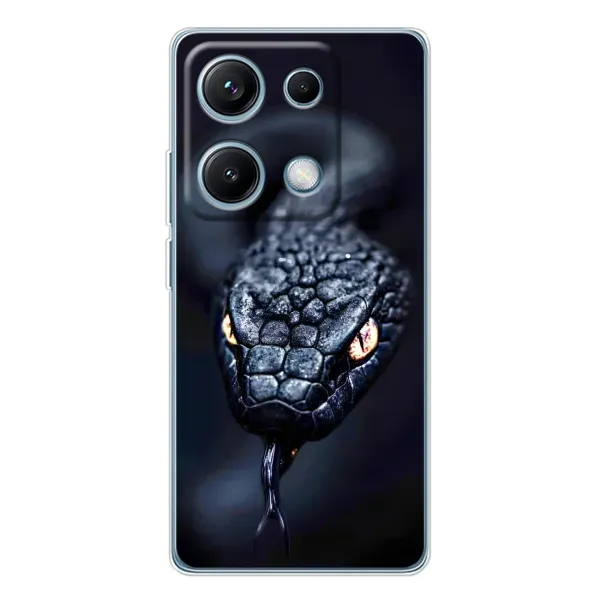 Чехол с принтом «Черная змея» для Xiaomi Redmi Note 14S