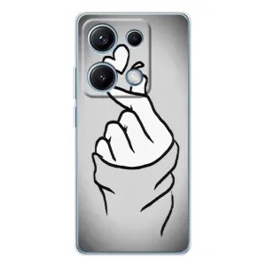 Чохол з принтом для Xiaomi Redmi Note 14S (AlphaPrint - Знак сердечка)