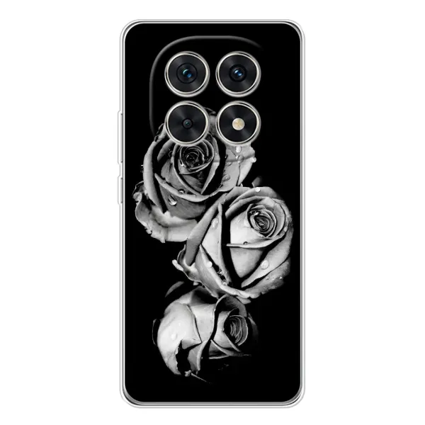 Чехол с принтом «Черная роза» для Xiaomi Redmi Note 15 5G