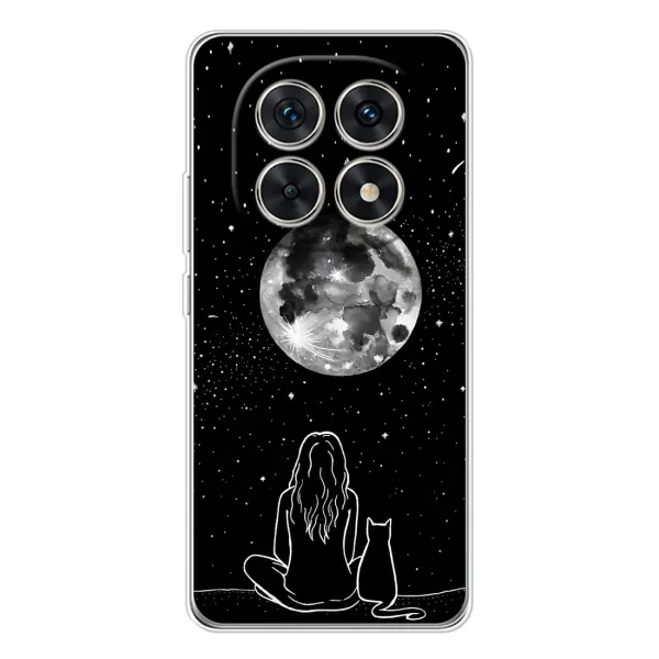 Чехол с принтом «Девушка с котом» для Xiaomi Redmi Note 15 5G Чехол с принтом «Девушка с котом» для Xiaomi Redmi Note 15 5G