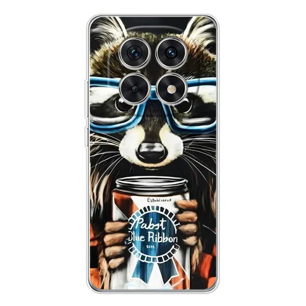 Чохол з принтом «Єнот з банкою» для Xiaomi Redmi Note 15 5G