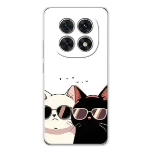 Чехол с рисунком кот на Xiaomi Redmi Note 15 5G (Коты в очках)