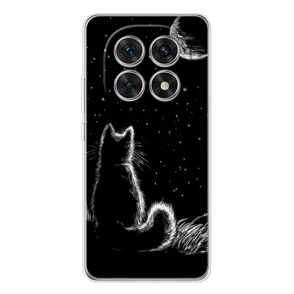 Чохол з принтом «Котик і місяць» для Xiaomi Redmi Note 15 5G