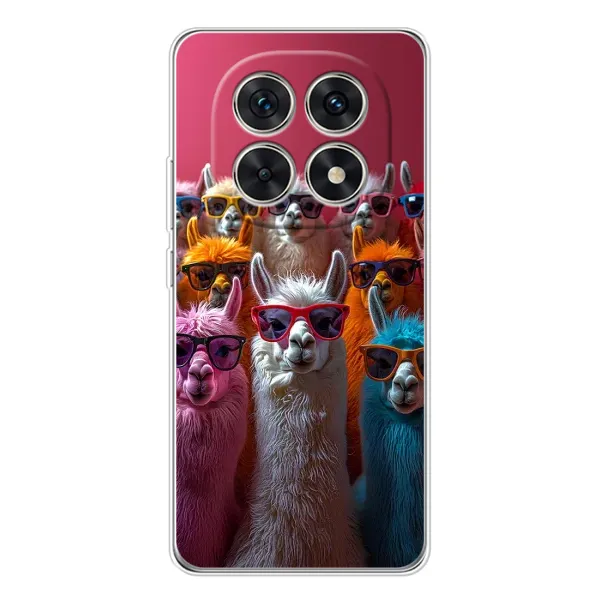 Чехол с принтом «Ламы в очках» для Xiaomi Redmi Note 15 5G Чехол с принтом «Ламы в очках» для Xiaomi Redmi Note 15 5G