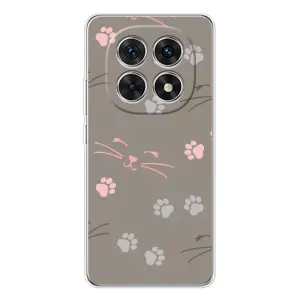 Чехол с рисунком кот на Xiaomi Redmi Note 15 5G (Лапы и усы)