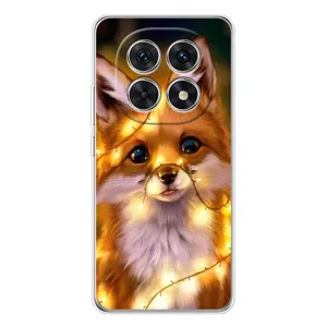 Чехлы с картинкой Лисички для Xiaomi Redmi Note 15 5G (VPrint) (Лисичка в гирляндах)